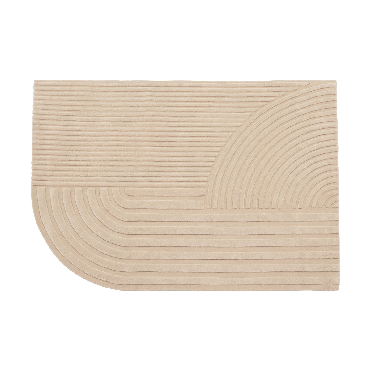 Muuto Relevo vloerkleed 170x240 cm Light rose | Scandinavisch Interieur | Wollen vloerkleden | Roze