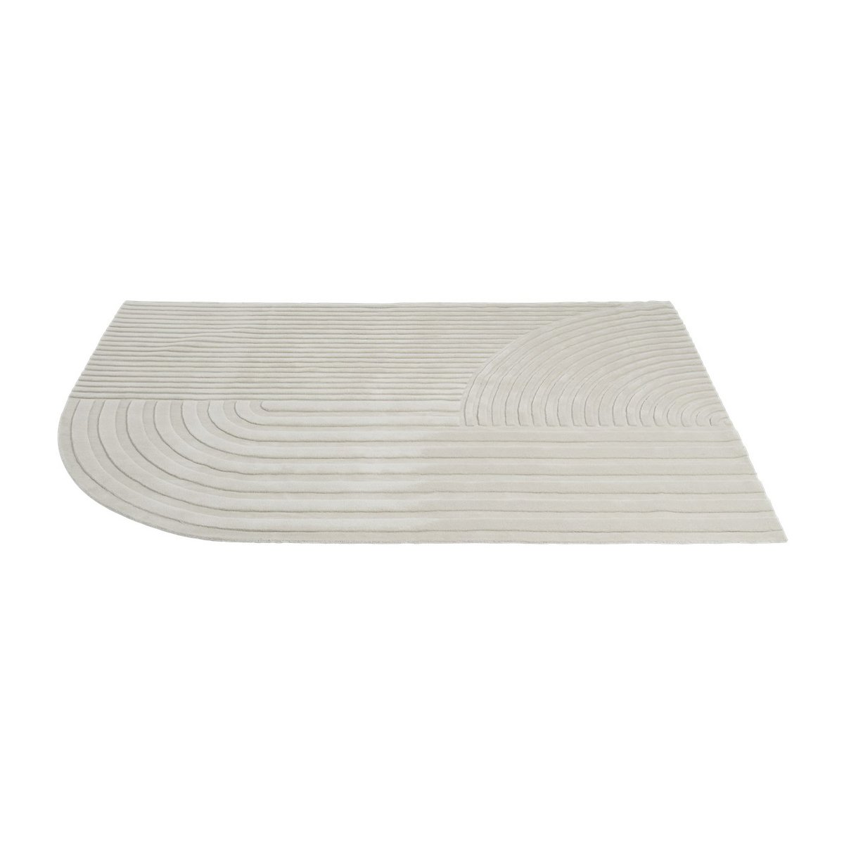 Muuto Relevo vloerkleed 200x300 cm Off-white | Scandinavisch Interieur | Wollen vloerkleden | Wit