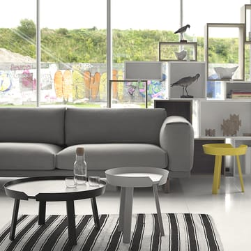 Rest bank - 3-zits-remix 163 grey-eikenhouten poten - Muuto