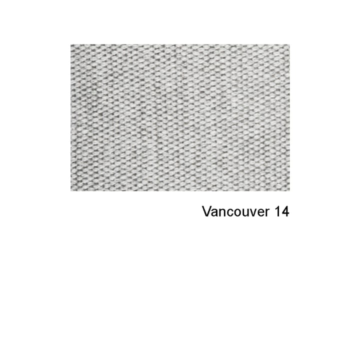 Rest bank, 3-zits stof vancouver 14 light grey, eikenhouten poten Muuto