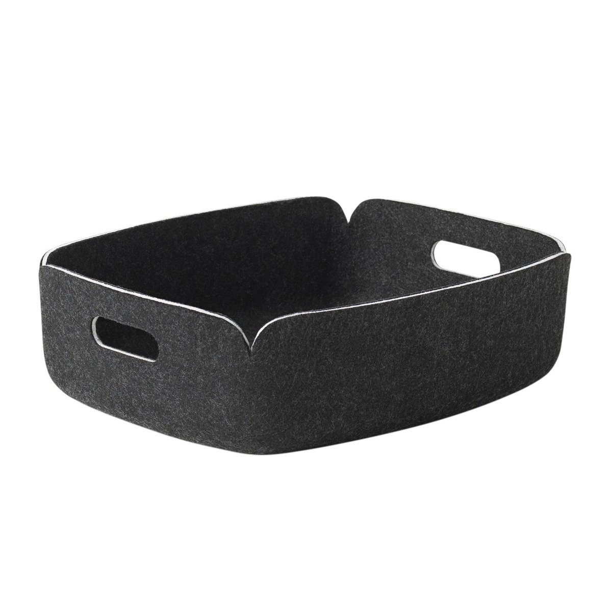 Muuto Restore dienblad black melange | Scandinavisch Interieur | Opbergmanden | Zwart