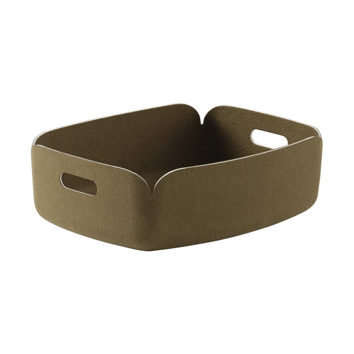 Muuto Restore dienblad Brown Green | Scandinavisch Interieur | Opbergmanden | Groen