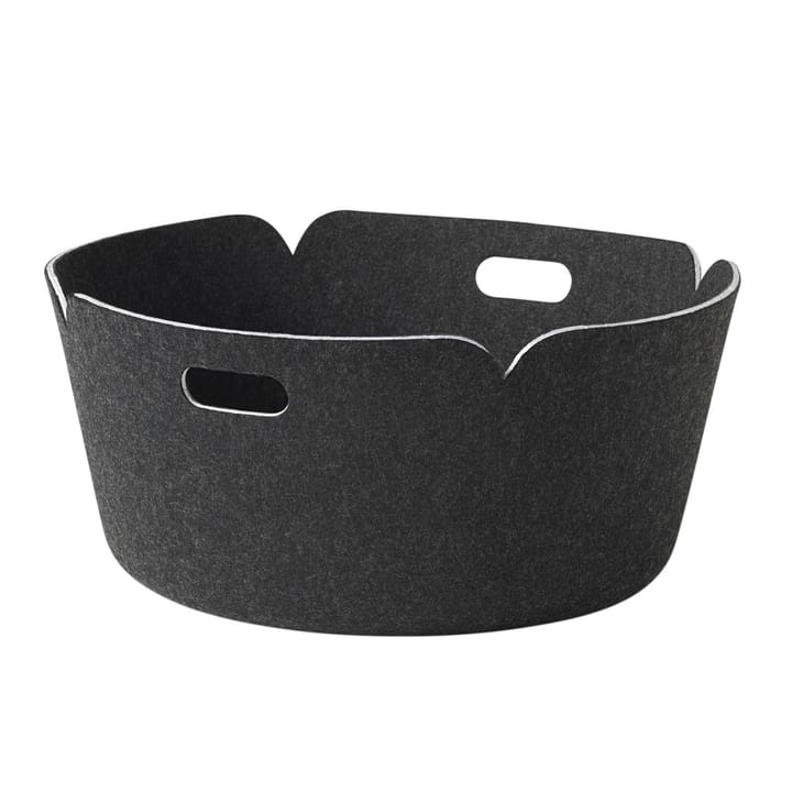 Restore opbergmand rond - black melange - Muuto