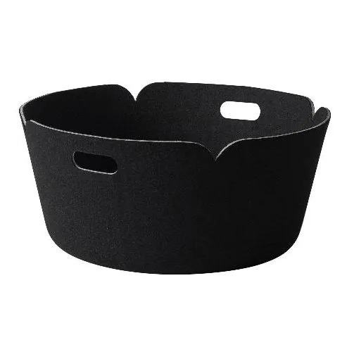 Restore opbergmand rond, black Muuto