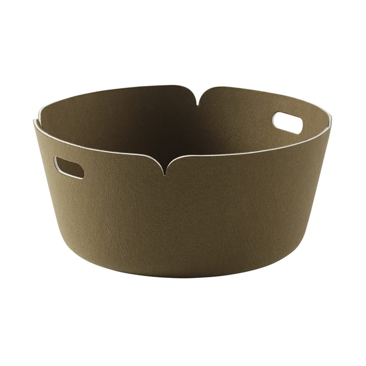 Restore opbergmand rond - Brown Green - Muuto