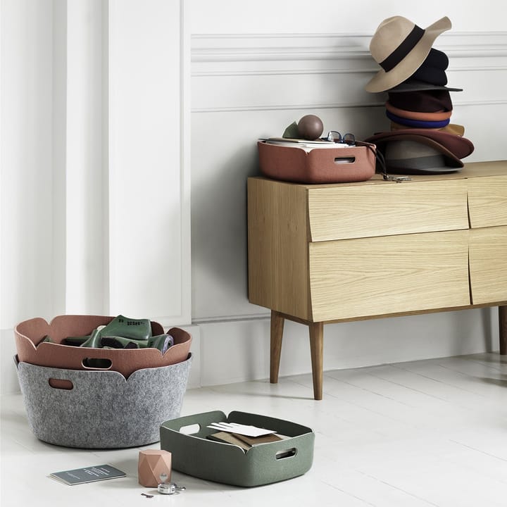 Restore opbergmand rond, grey Muuto