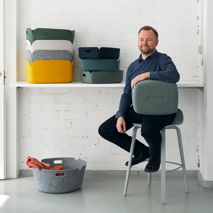 Restore opbergmand rond, grey Muuto