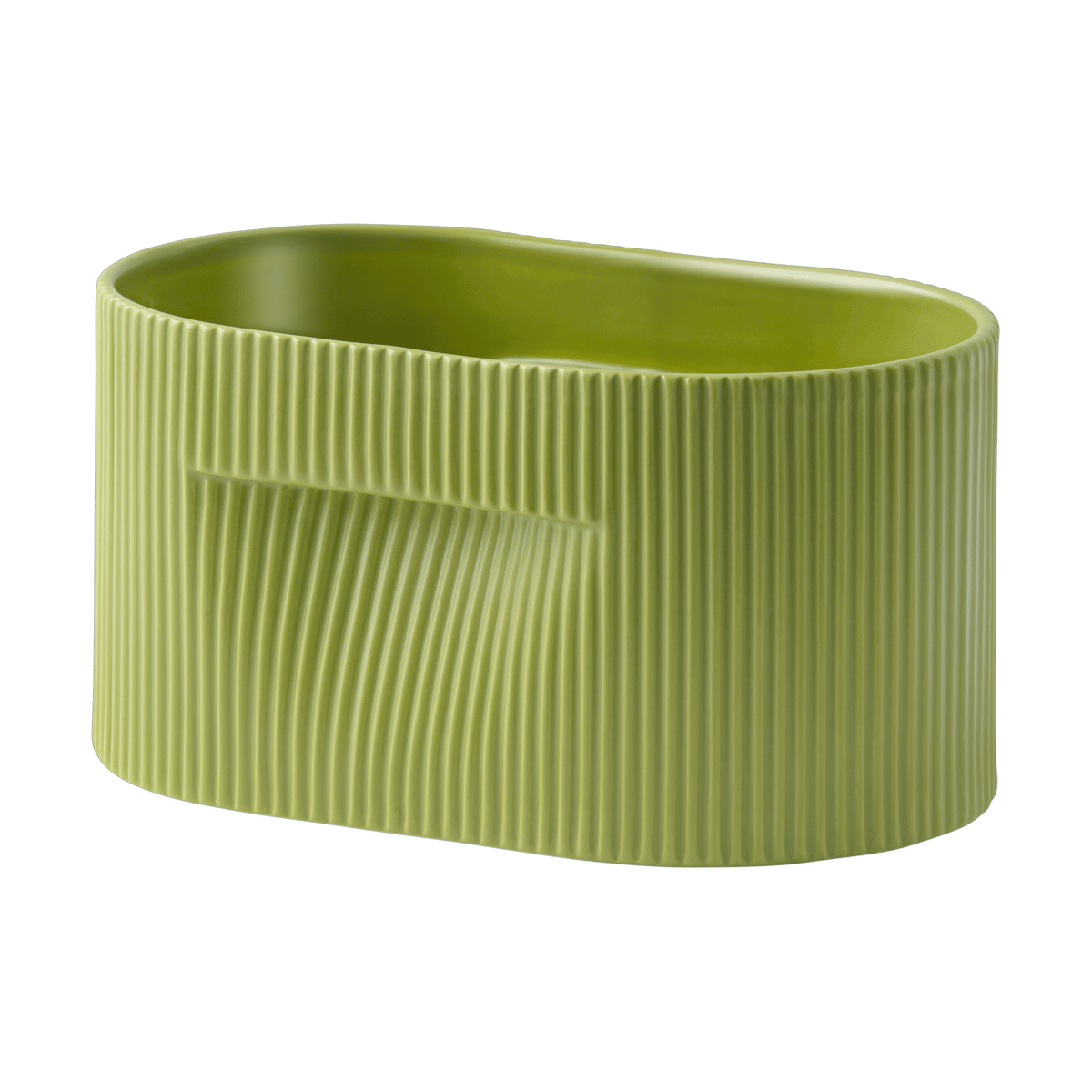 Muuto Ridge pot 13 cm Moss green | Scandinavisch Interieur | Bloempotten | Groen