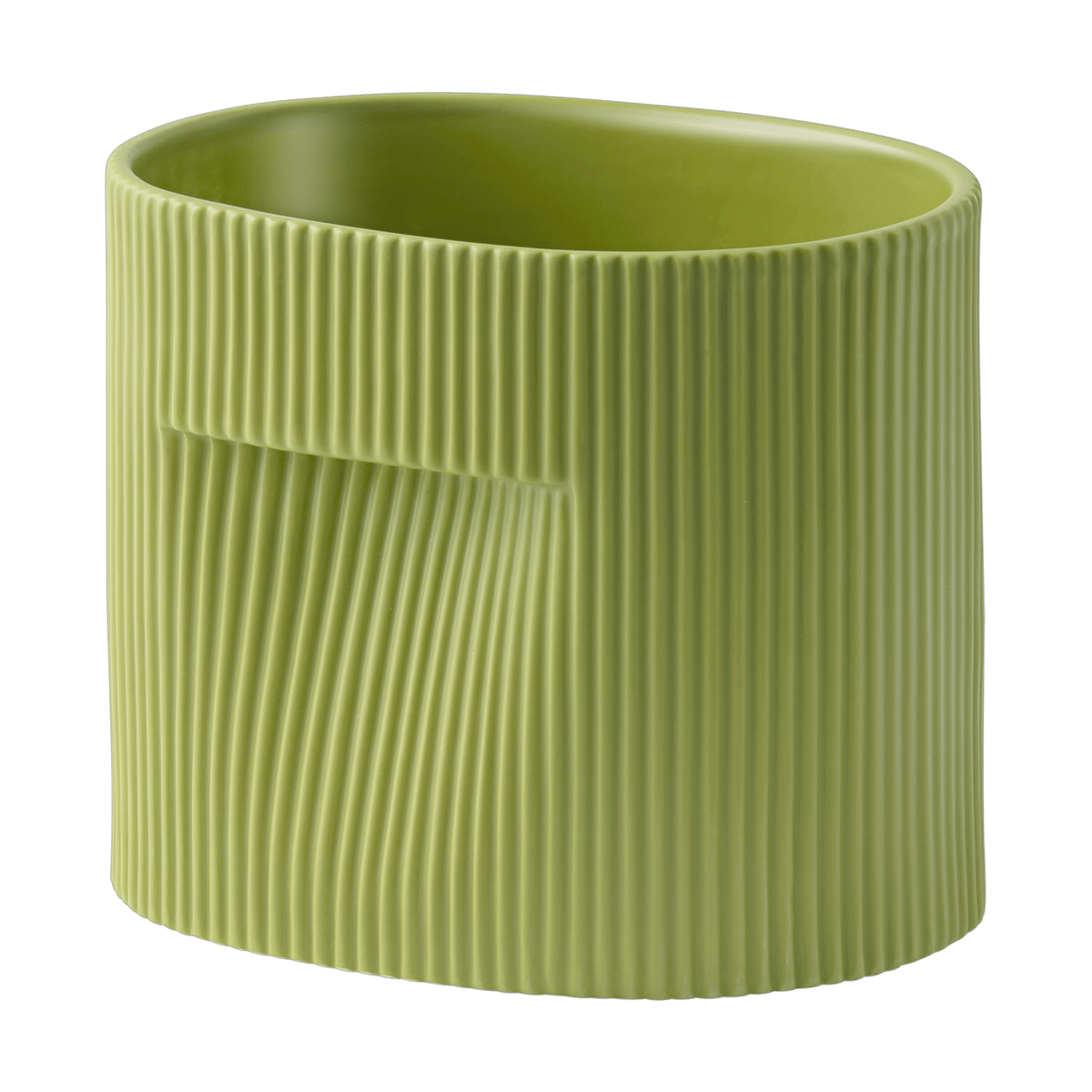 Muuto Ridge pot 15 cm Moss green | Scandinavisch Interieur | Bloempotten | Groen