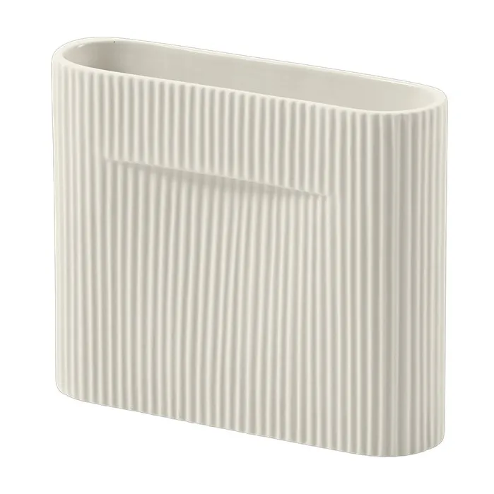 Ridge vaas 16,5 cm, Off white Muuto