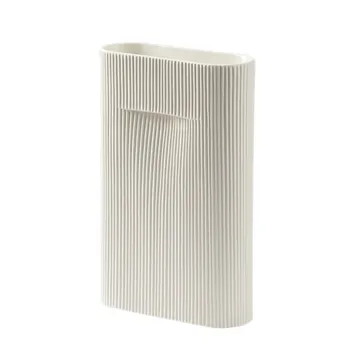 Ridge vaas 35 cm - Off white - Muuto