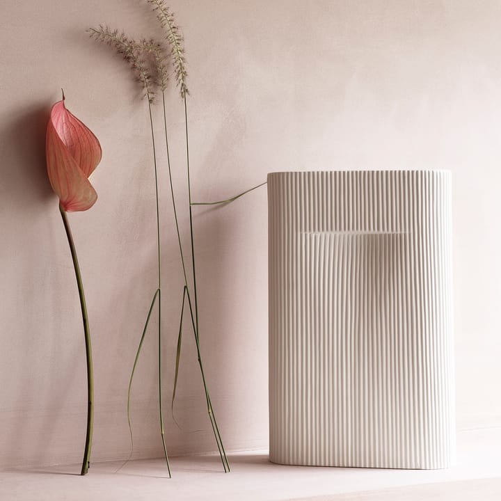 Ridge vaas 35 cm, Off white Muuto