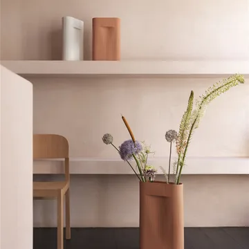 Ridge vaas 35 cm - Terracotta - Muuto