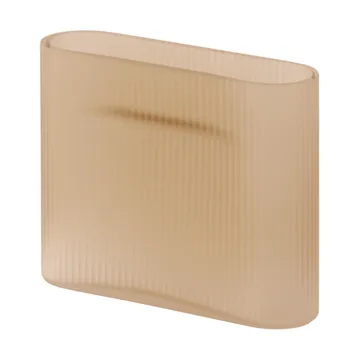 Ridge vaas bevroren glas 16,5 cm - Light orange - Muuto