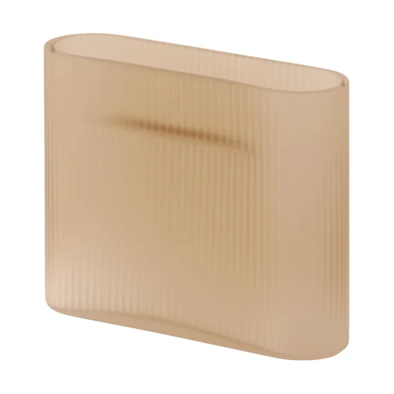 Ridge vaas bevroren glas 16,5 cm - Light orange - Muuto