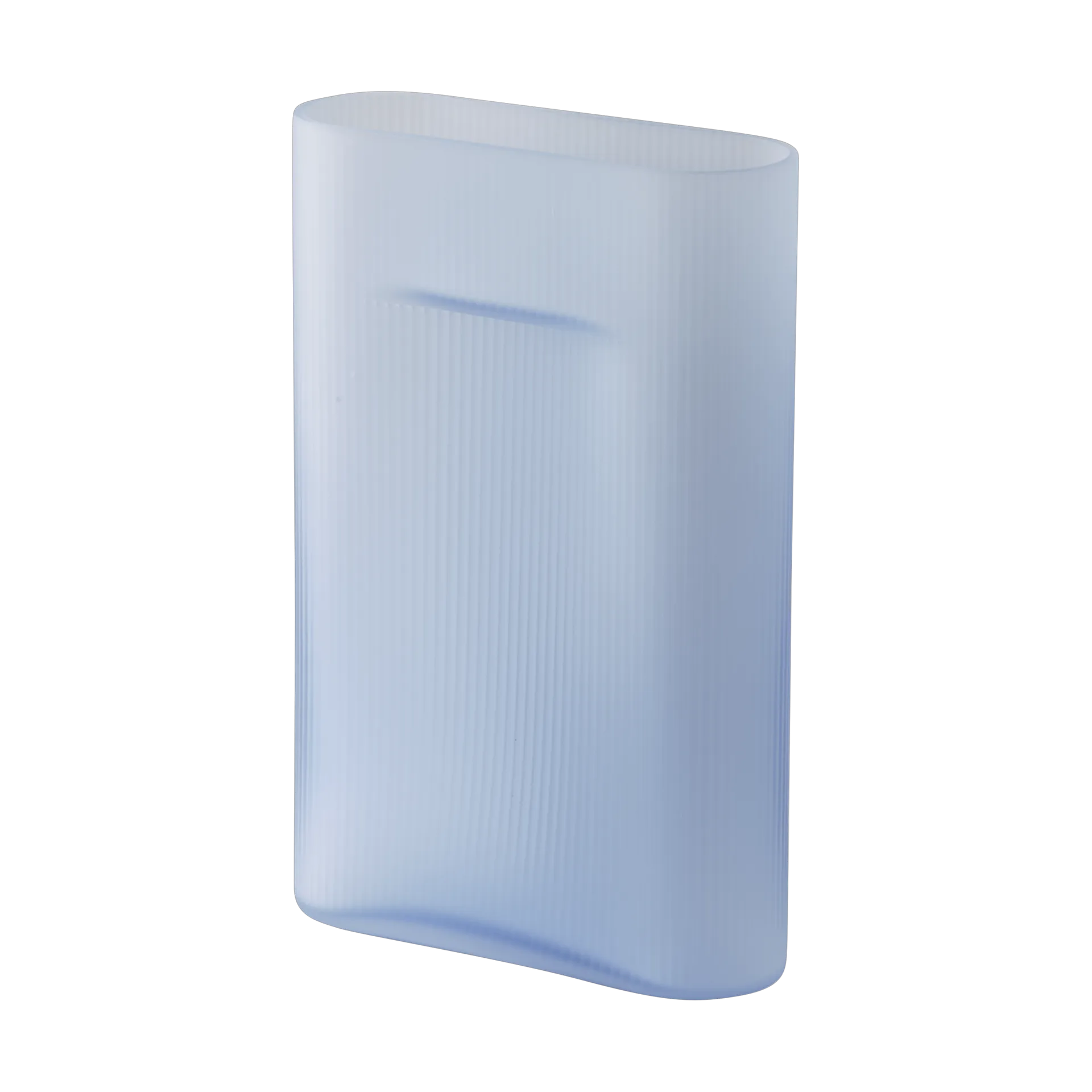 Ridge vaas bevroren glas 35 cm, Light blue Muuto