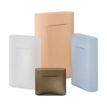 Ridge vaas bevroren glas 48,5 cm - Light orange - Muuto
