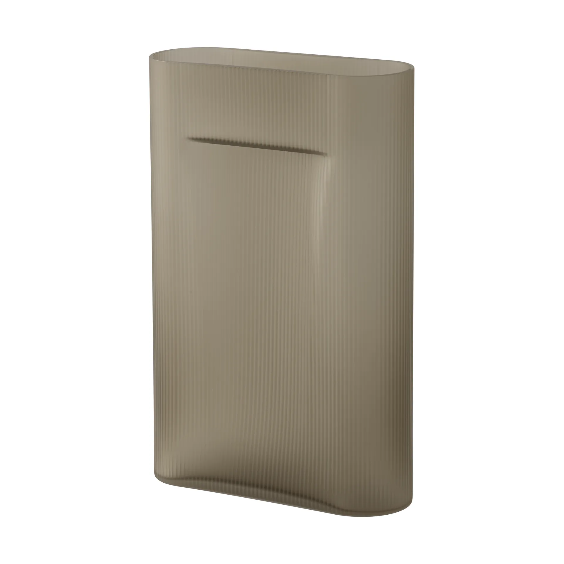 Ridge vaas bevroren glas 48,5 cm, Taupe Muuto