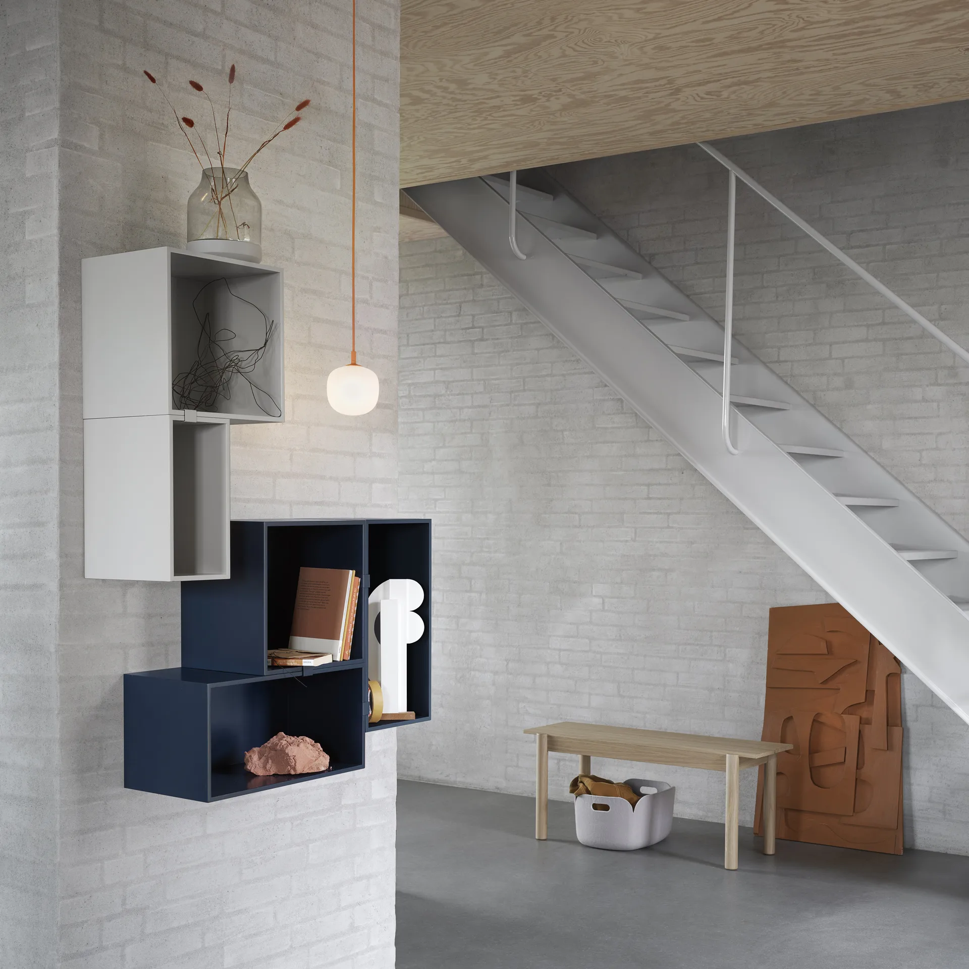 Rime hanglamp Ø12 cm, Oranje Muuto