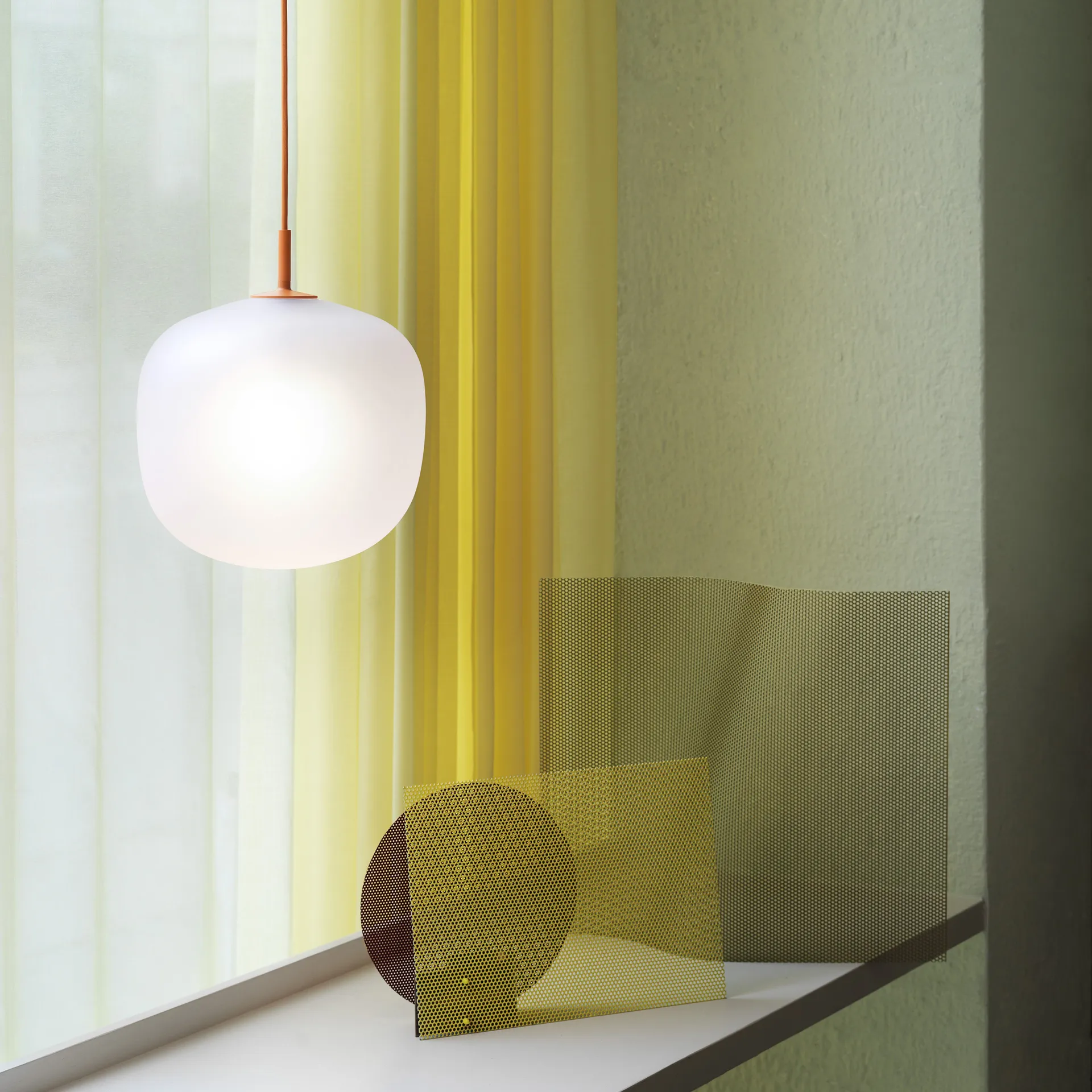 Rime hanglamp Ø25 cm, Oranje Muuto
