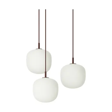 Rime Pendant Cluster 3 hanglamp - Dieprood, Ø18 cm - Muuto