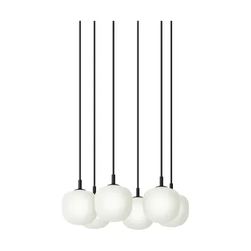 Rime Pendant Cluster 6 hanglamp - Black, Ø12 cm - Muuto