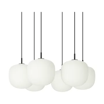 Rime Pendant Cluster 6 hanglamp - Black, Ø25 cm - Muuto