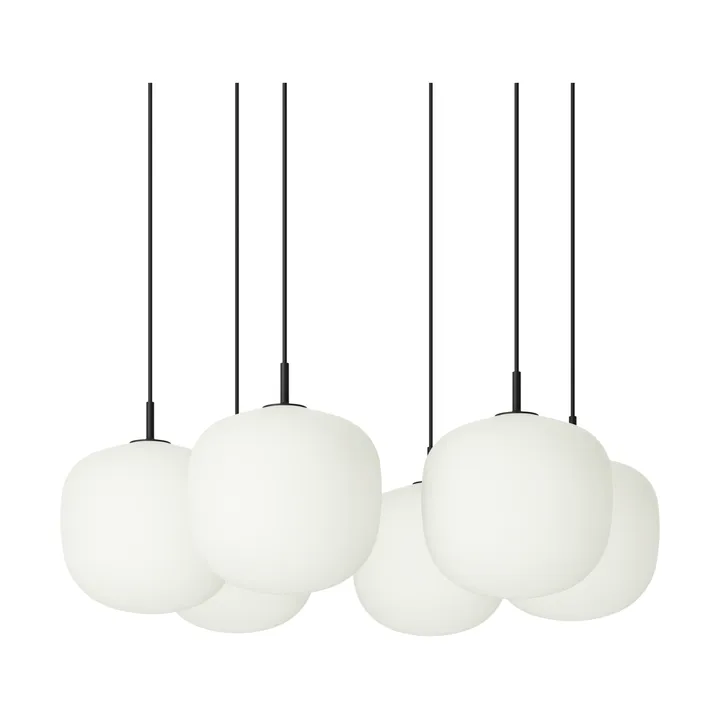 Rime Pendant Cluster 6 hanglamp - Black, Ø25 cm - Muuto