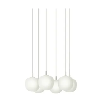 Rime Pendant Cluster 6 hanglamp - White, Ø12 cm - Muuto