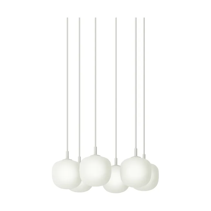 Rime Pendant Cluster 6 hanglamp - White, Ø12 cm - Muuto