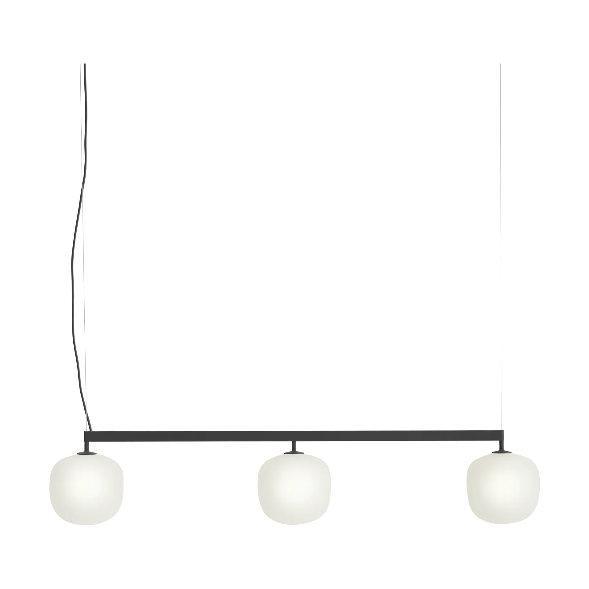 Rime Rail Lamp hanglamp, Zwart Muuto