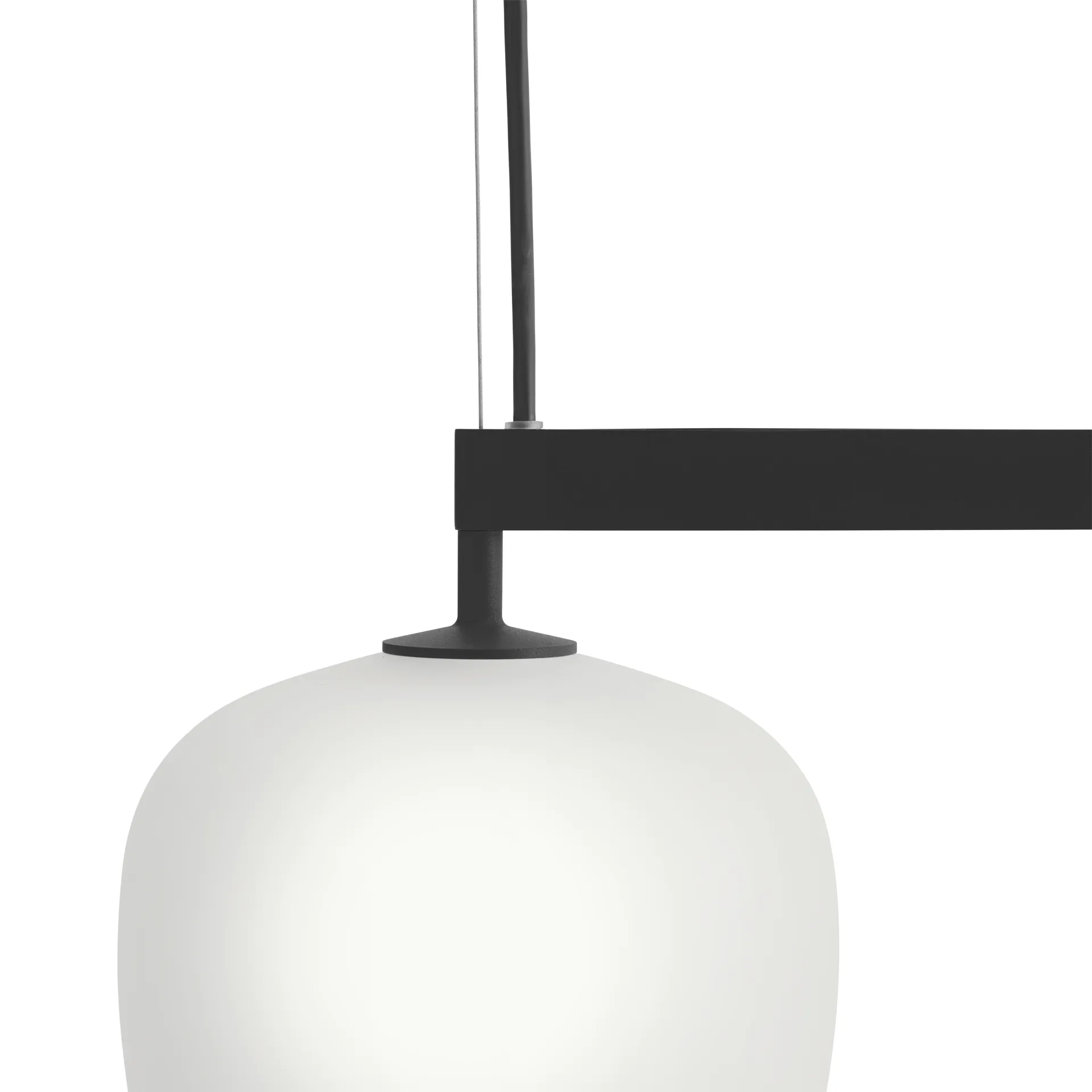 Rime Rail Lamp hanglamp, Zwart Muuto