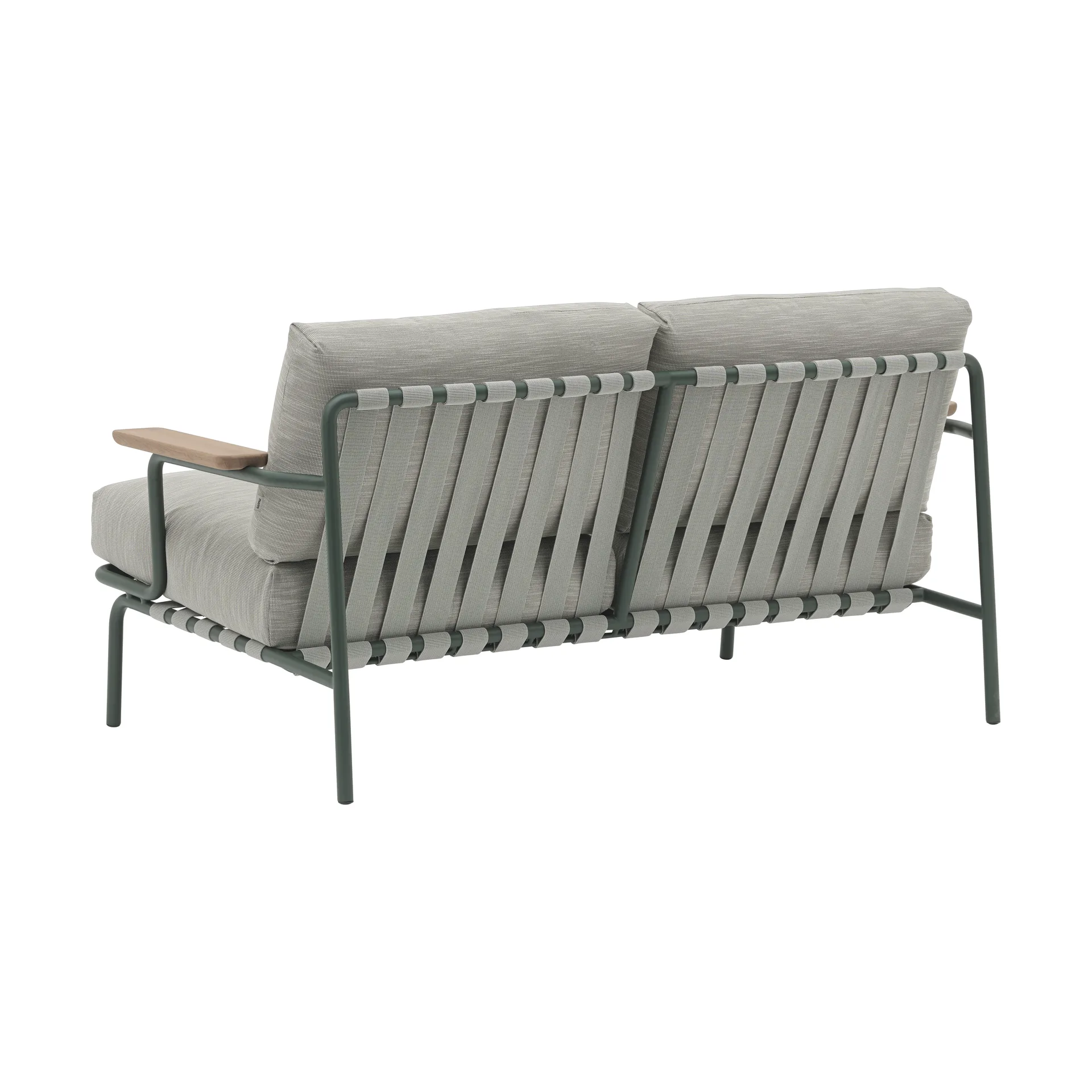 Settle 2-zits bank, Ribbed Weave 2 Dark green Muuto