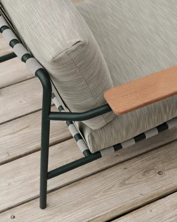 Settle 2-zits bank - Ribbed Weave 2 Dark green - Muuto