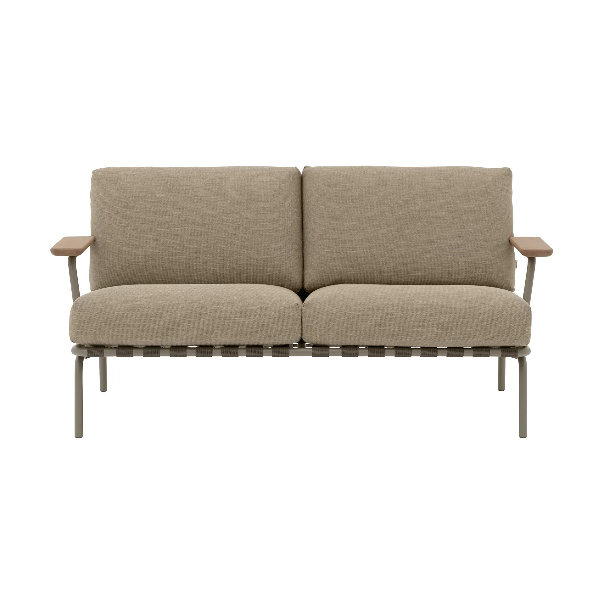 Settle 2-zits bank, Ribbed Weave 5 Taupe Muuto