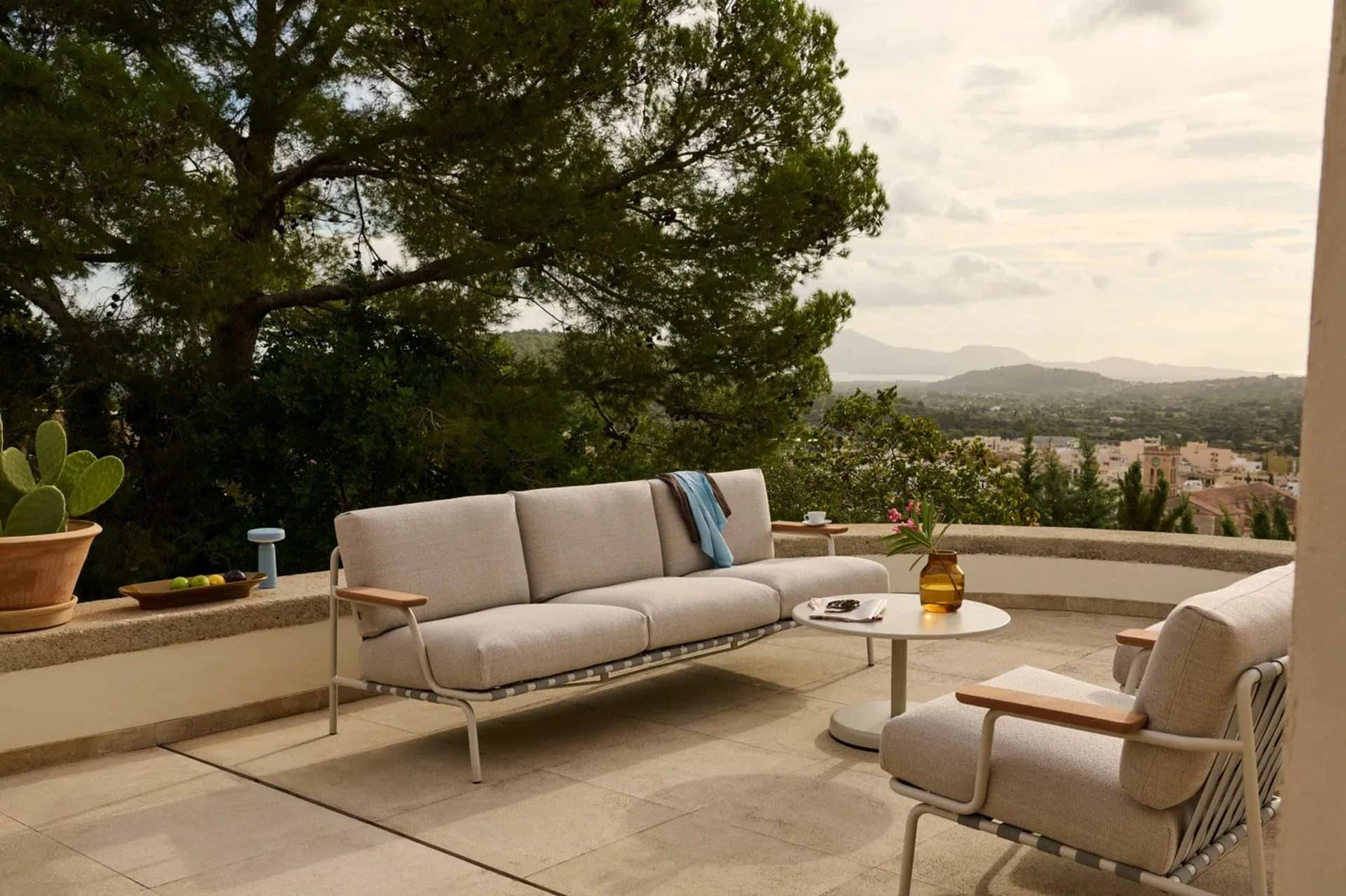 Settle 3-zits bank, Laze 1 Grey Muuto