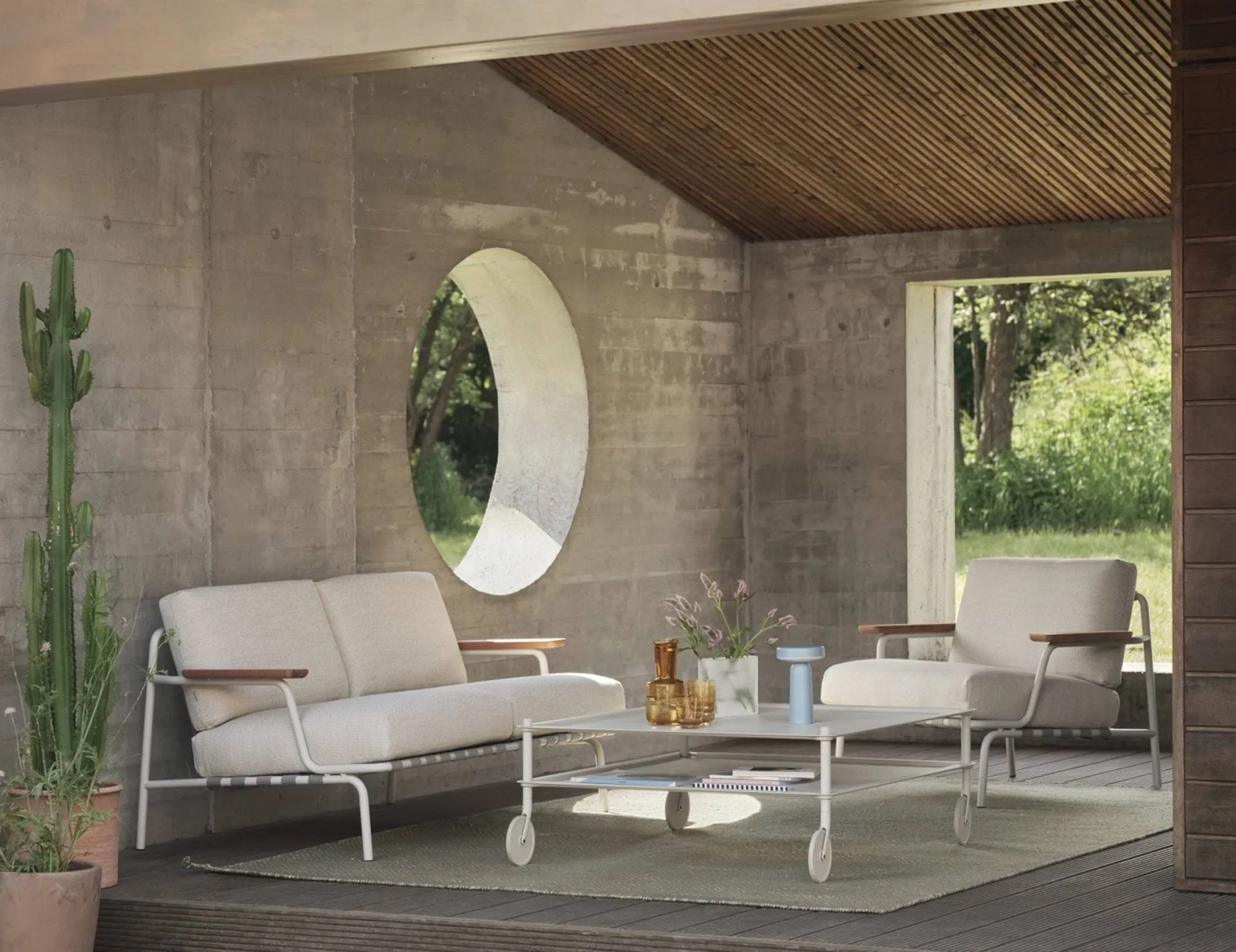 Settle Lounge Chair loungefauteuil, Laze 1 Grey Muuto