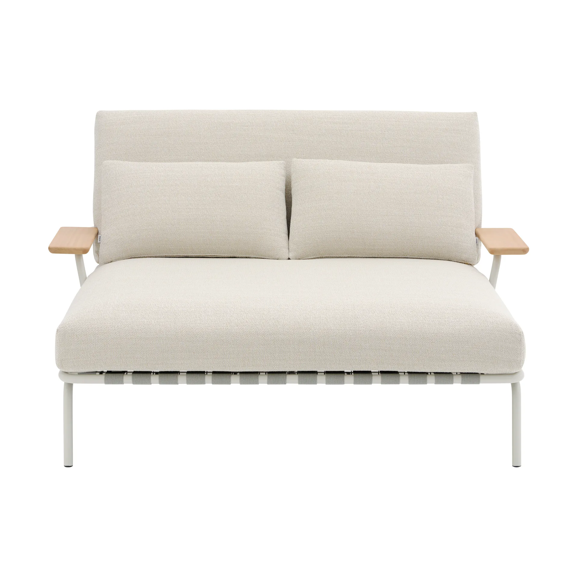 Settle loungebed, Laze 1-grijs, met armleuningen Muuto