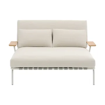 Settle loungebed - Laze 1-grijs, met armleuningen - Muuto