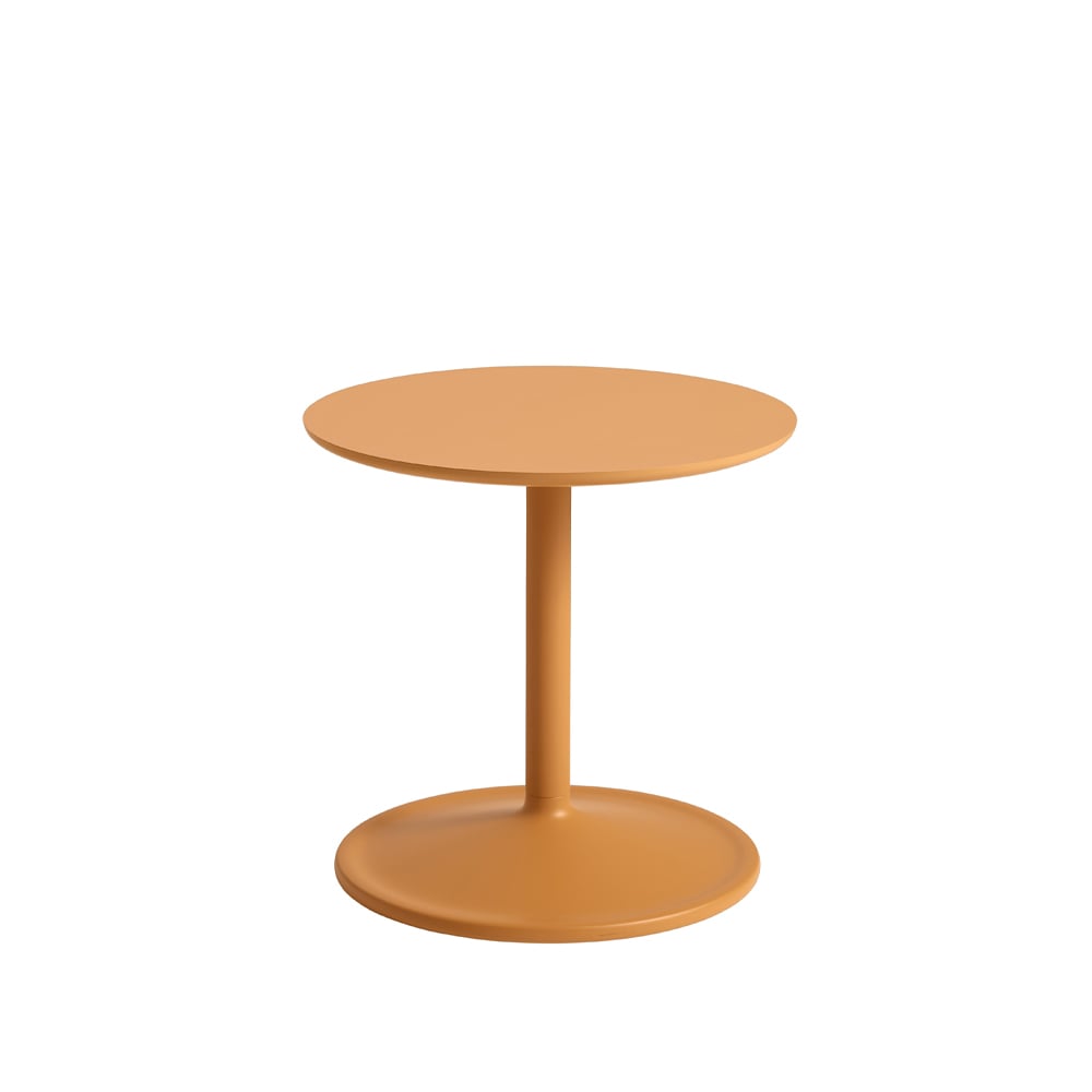 Muuto Soft bijzettafel Ø41cm Orange laminate H: 40 cm