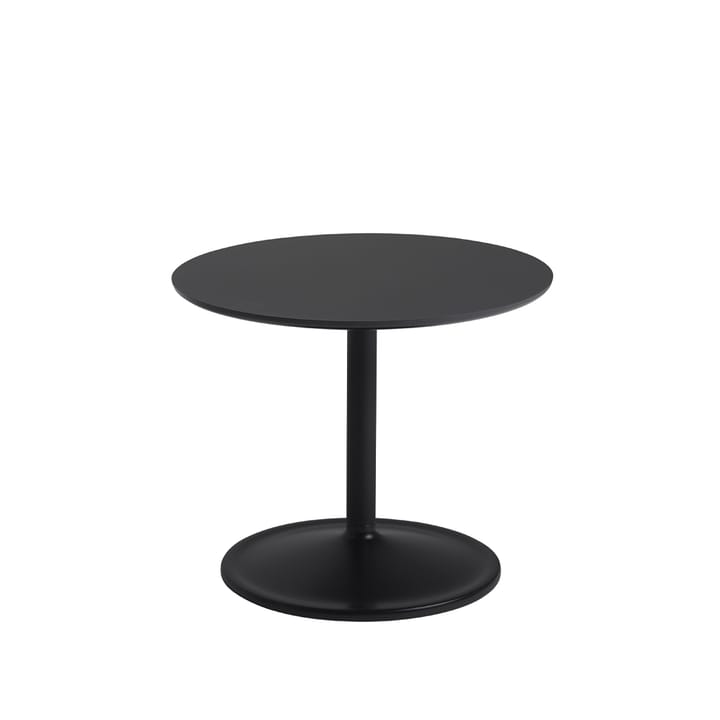 Soft bijzettafel Ø48cm - Black nanolaminate H: 40 cm - Muuto