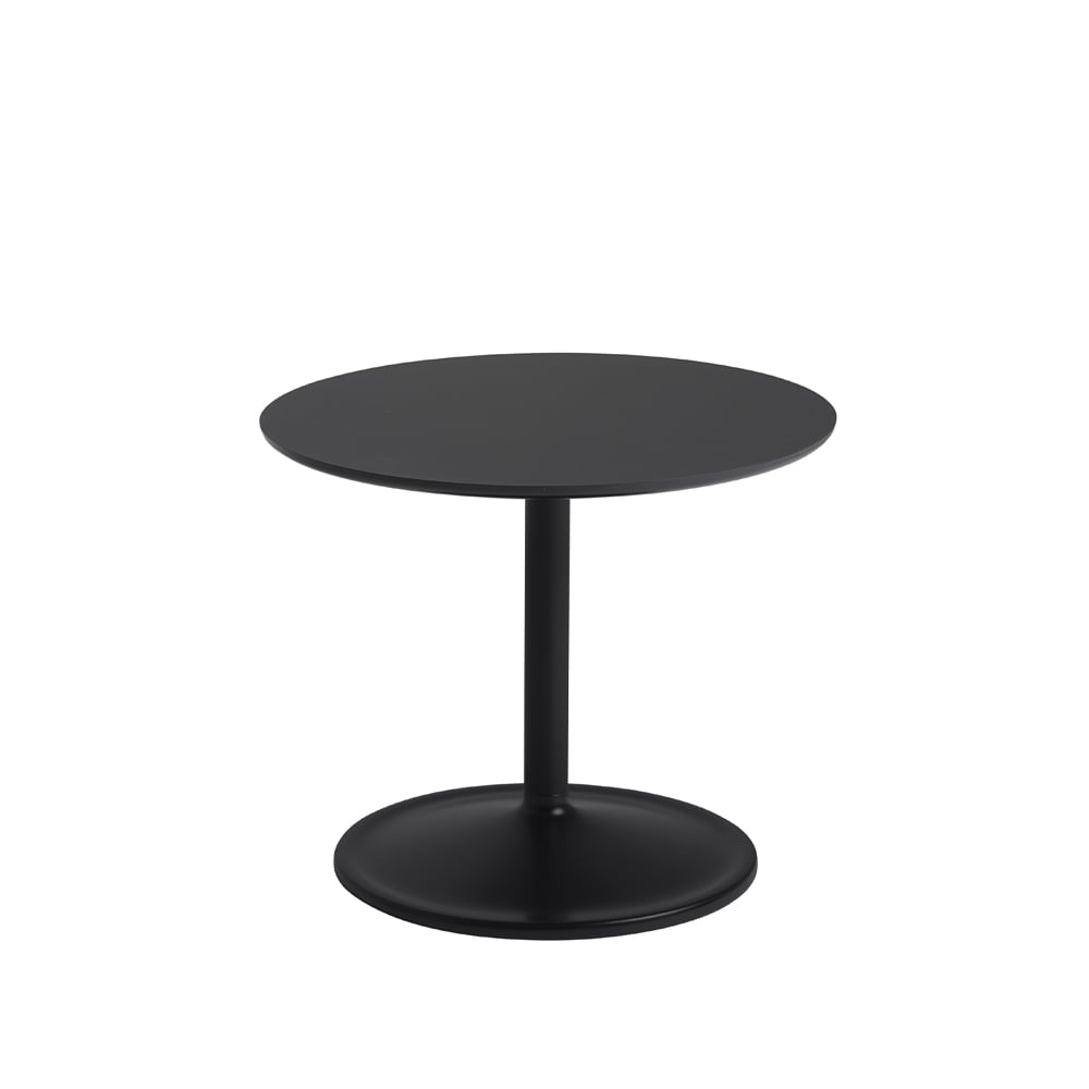 Muuto Soft bijzettafel Ø48cm Black nanolaminate H: 40 cm