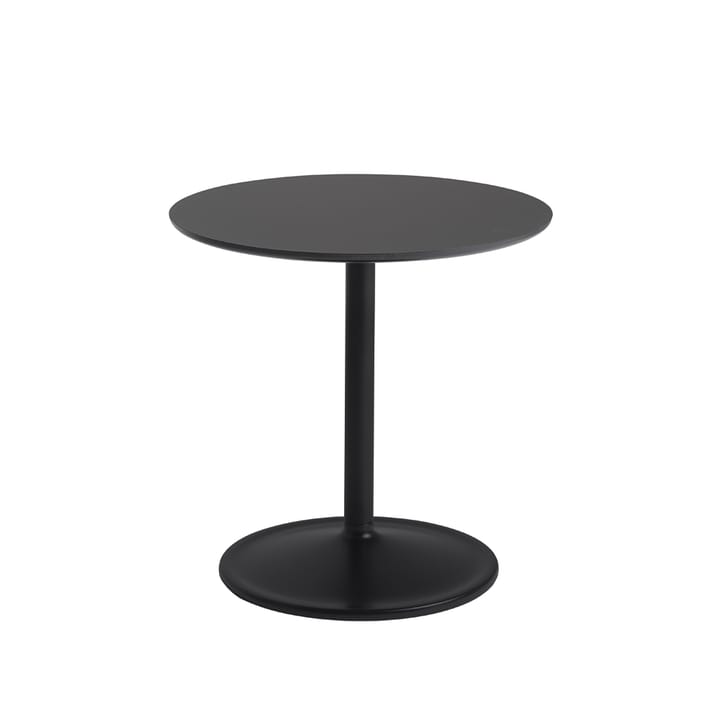 Soft bijzettafel Ø48cm - Black nanolaminate H: 48 cm - Muuto