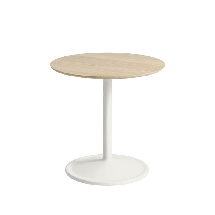 Soft bijzettafel Ø48cm - Oak-Off white H: 48 cm - Muuto