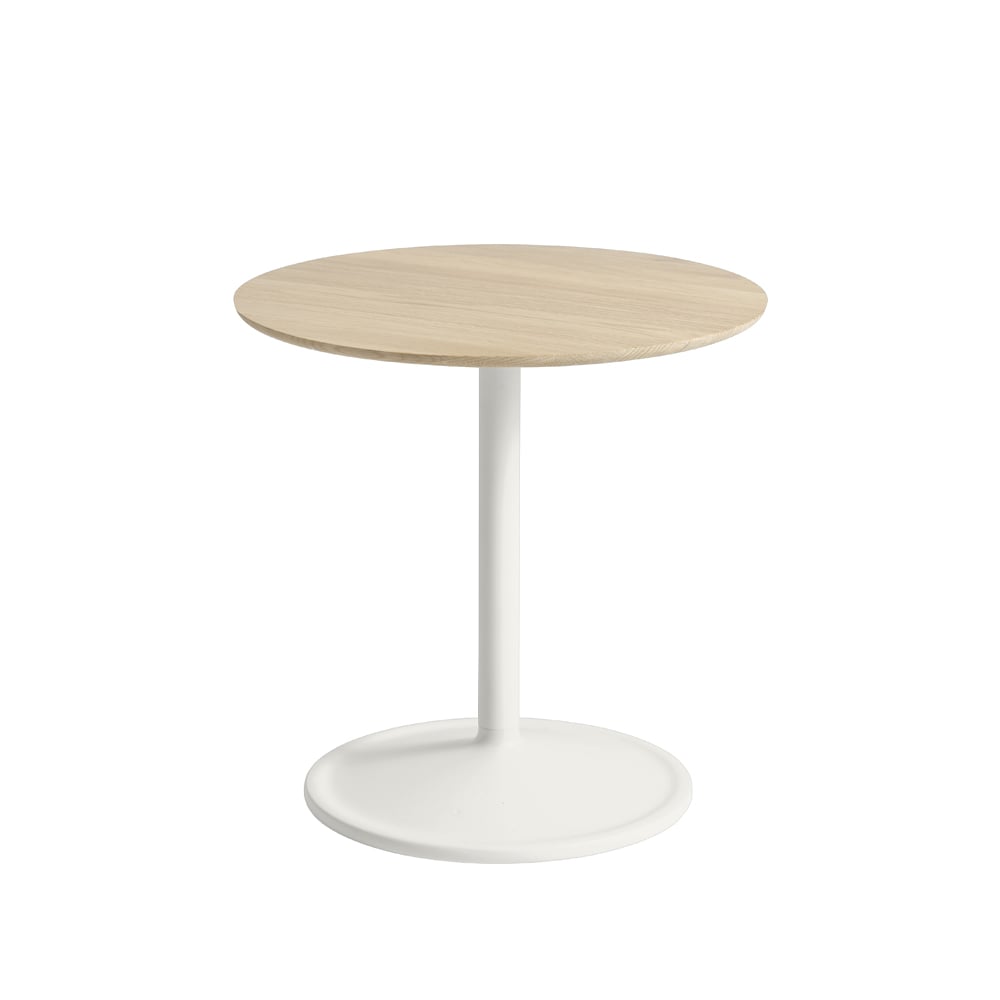 Muuto Soft bijzettafel o48cm Oak-Off white H: 48 cm
