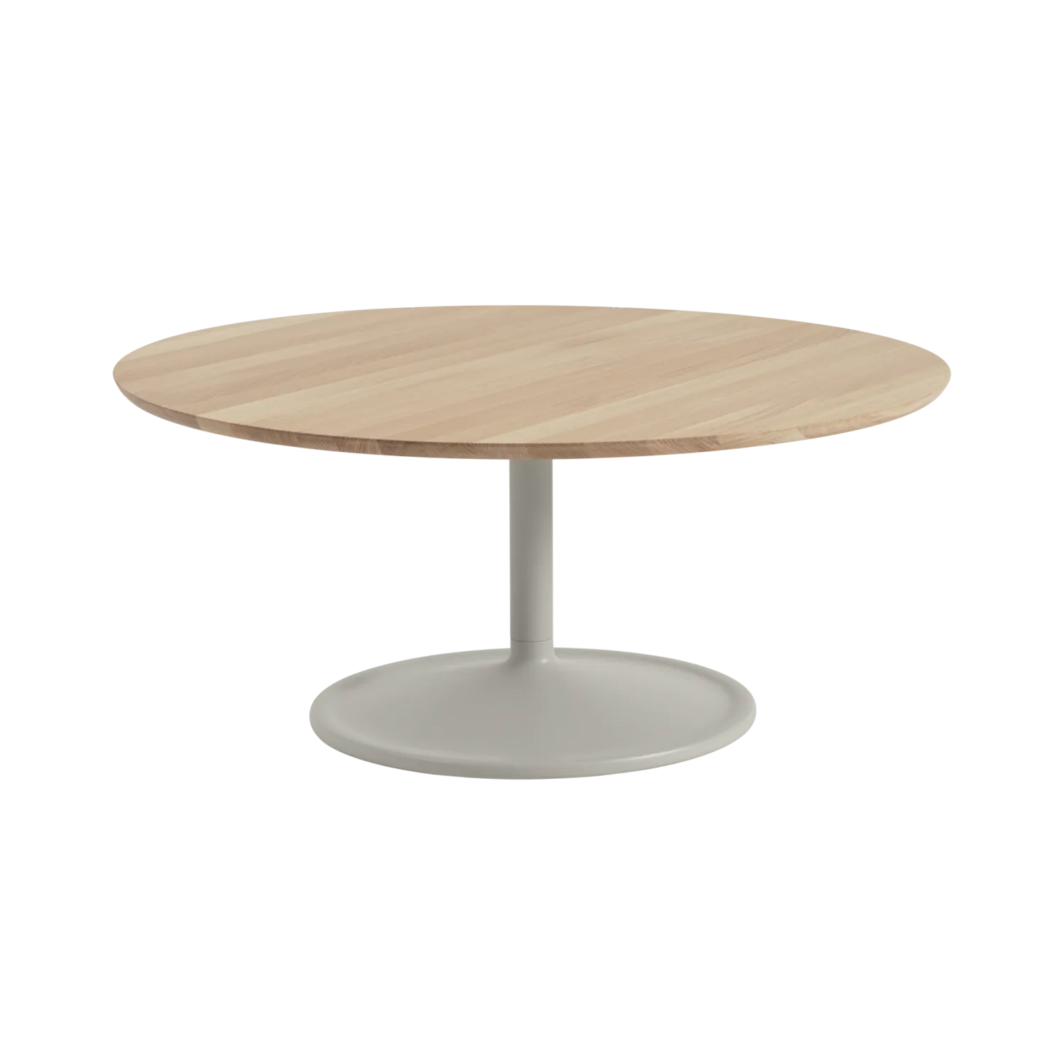 Soft salontafel Ø95 cm, Solid oak-grey Muuto
