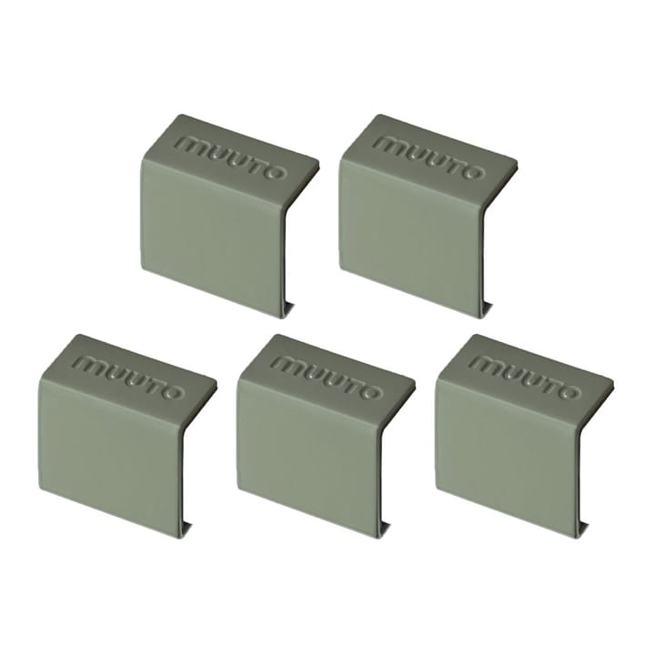 Stacked 2.0 clips - 5 pack, groen Muuto