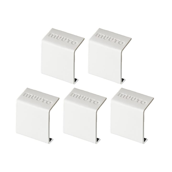 Stacked 2.0 clips - 5 pack - wit - Muuto