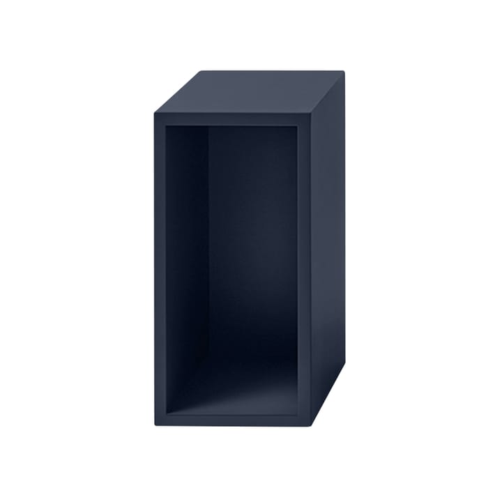 Stacked 2.0 kast met achterwand - klein - Nachtblauw - Muuto