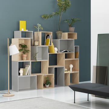 Stacked 2.0 kast open - groot - eiken - Muuto